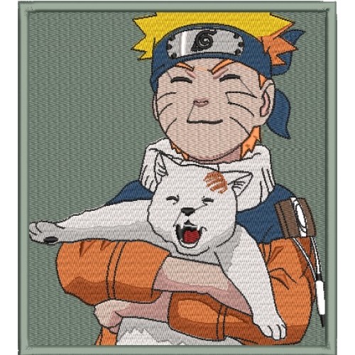 Файл вышивки Naruto & Cat / Наруто и кот