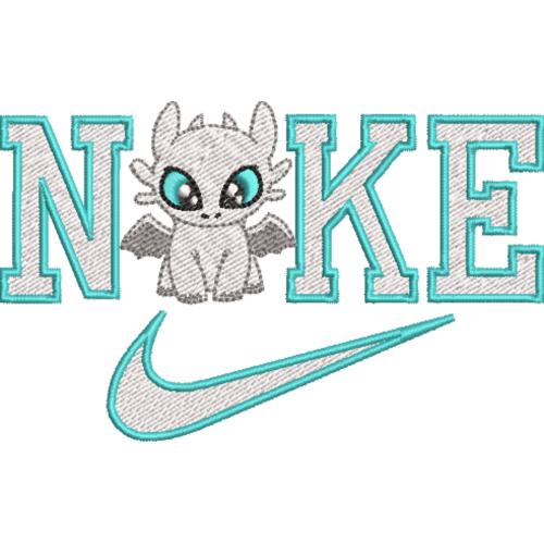 Файл вышивки Nike Белая Фурия