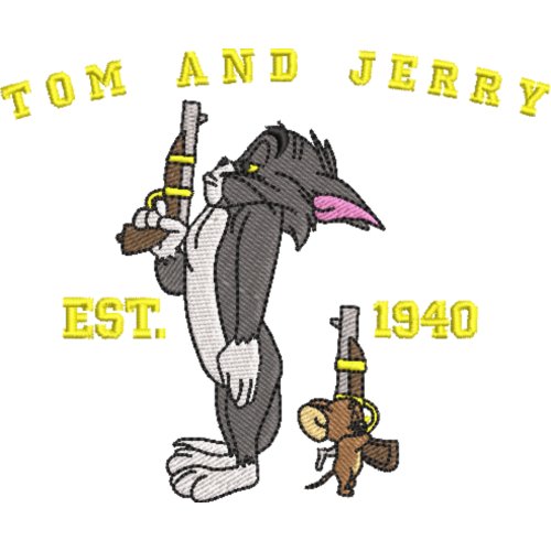 Файл вышивки Tom and Jerry