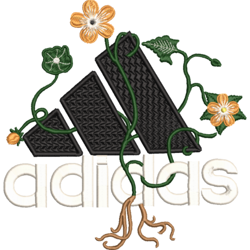 Файл вышивки Adidas Цветы