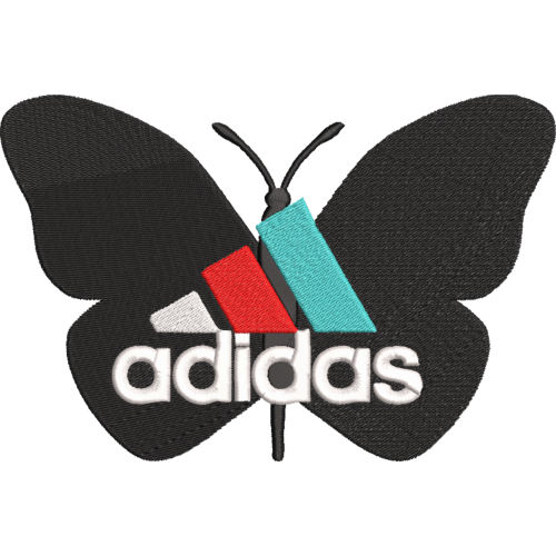 Файл вышивки Adidas Бабочка