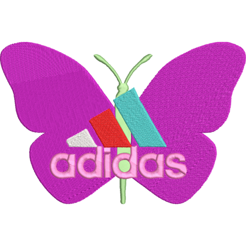 Файл вышивки Adidas Butterfly