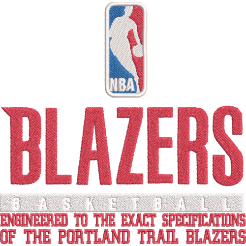 Файл вышивки NBA BLAZERS