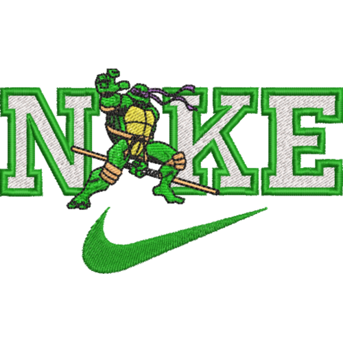 Файл вышивки Nike Черепашки ниндзя Donatello