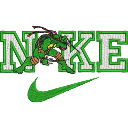 Файл вышивки Nike Черепашки ниндзя Raphael