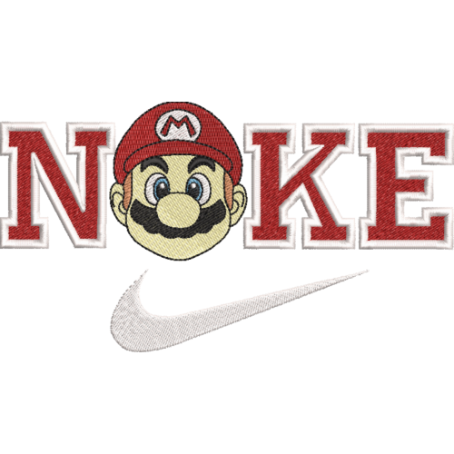 Файл вышивки Nike Mario