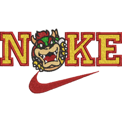 Файл вышивки Nike Bowser