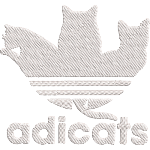 Файл вышивки Adidas cats