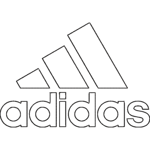 Файл вышивки Adidas контур