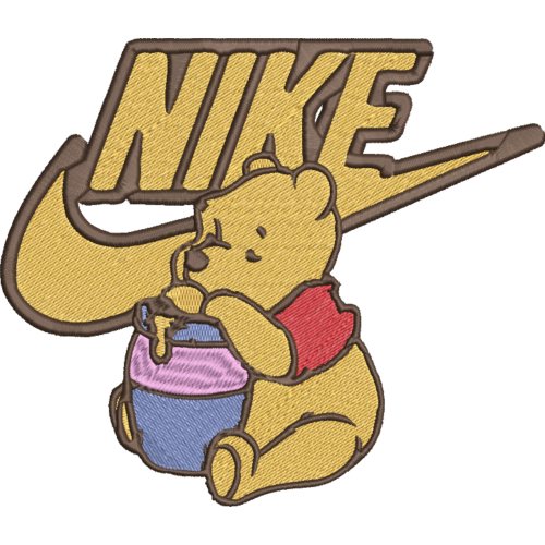 Файл вышивки Nike Винни Пух