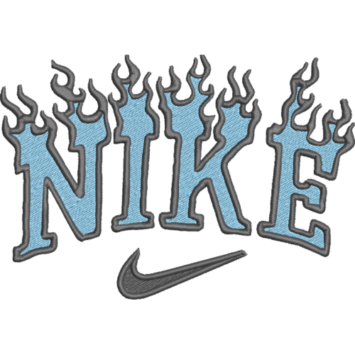 Файл вышивки Nike В огне