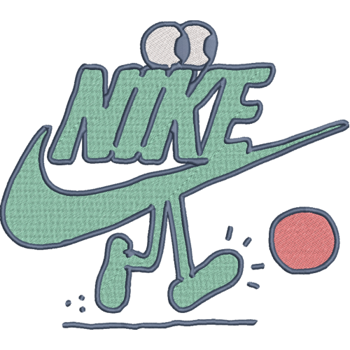 Файл вышивки Nike Ведет мяч