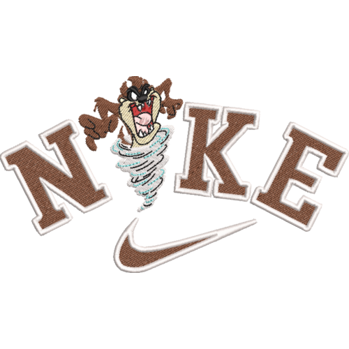 Файл вышивки Nike тасманский дьявол