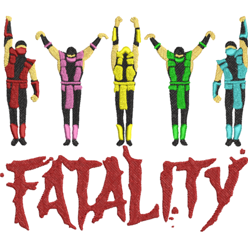 Файл вышивки Mortal Kombat fatality