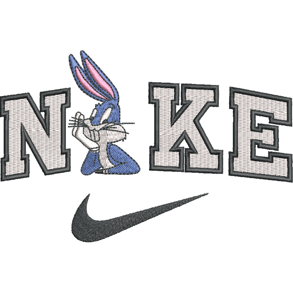 Скачать вышивку Найк и Багз Банни/ Nike Bugs Bunny 01 по цене 400 ₽ -  купить на сайте Эмбротека