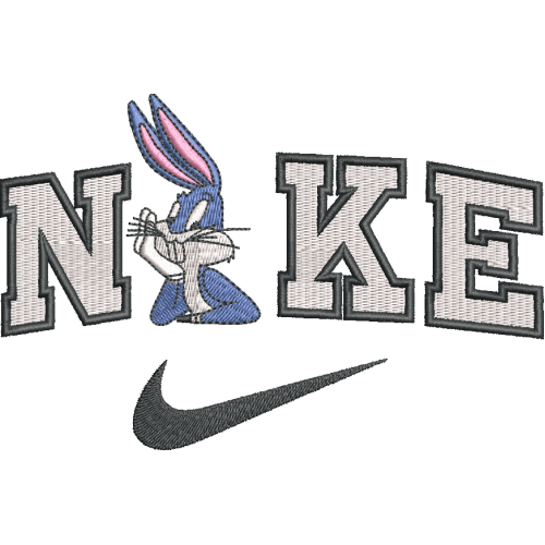 Файл вышивки Найк и Багз Банни/ Nike Bugs Bunny 01