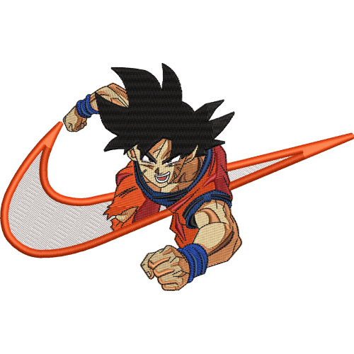 Файл вышивки Аниме Найк Сан Гоку / Nike SAN GOKU 2