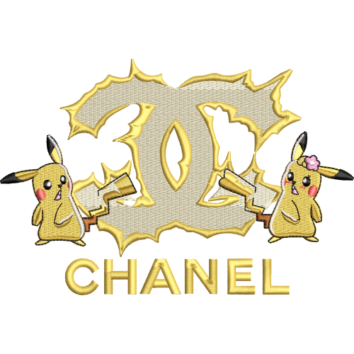 Файл вышивки Пикачу / PIKACHU CHANEL