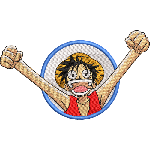 Файл вышивки Луффи Аниме Ван Пис / Luffy Anime One Piece 2