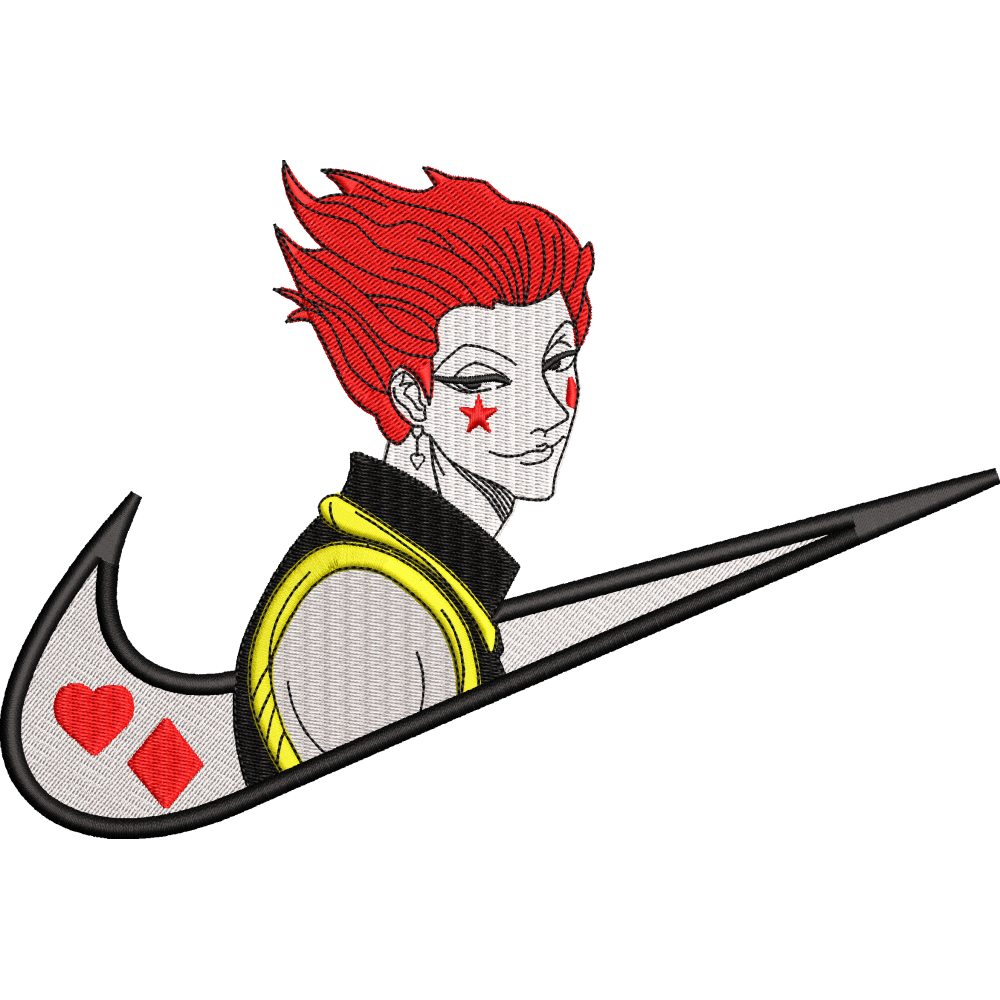 Скачать вышивку Найк Хисока Аниме Хантер х Хантер / Nike Hisoka Anime  Hunter x Hunter по цене 500 ₽ - купить на сайте Эмбротека