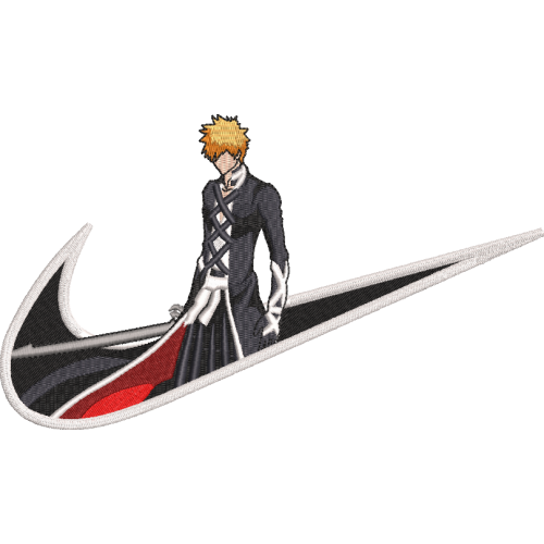 Файл вышивки Найк Ичиго Куросаки Аниме Блич / Nike Ichigo Anime Bleach