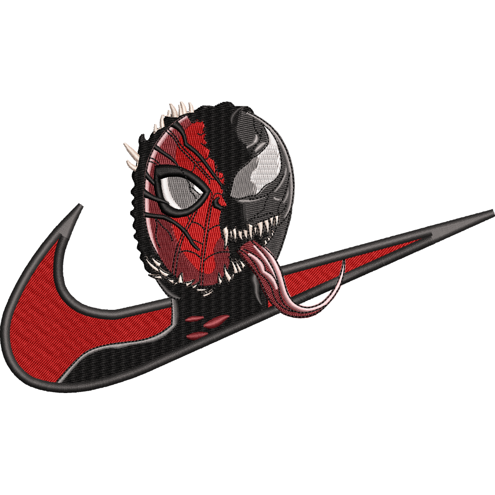 Файл вышивки Человек-паук Веном / SPIDER MAN VENOM Nike