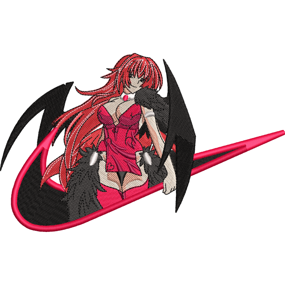 Файл вышивки Аниме Найк Риас Гремори/ Nike RIAS GREMORY