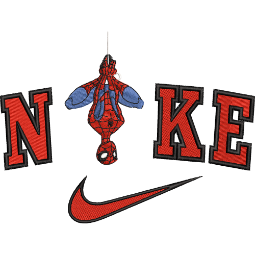 Файл вышивки Найк Человек-паук / NIKE Spiderman