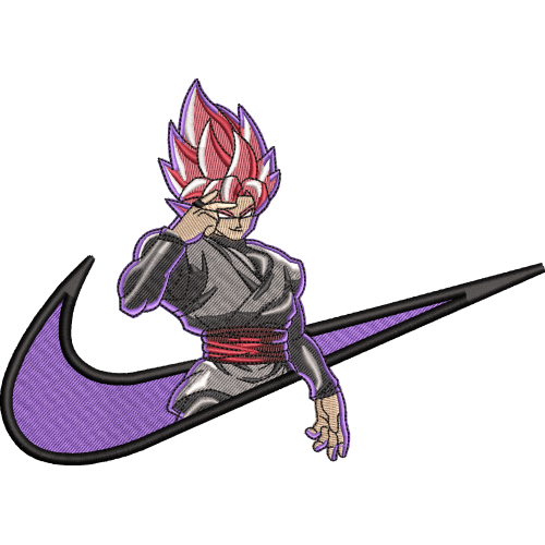 Файл вышивки Аниме Драгонболл Гоку / GOKU BLACK SSJ ROSE