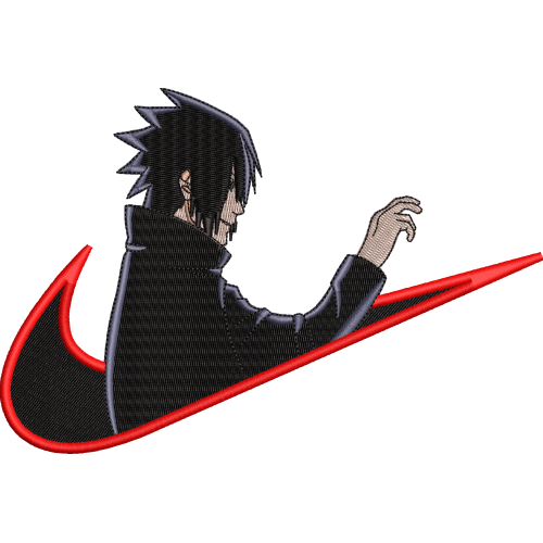 Файл вышивки Найк Саске Аниме Наруто Nike Sasuke Anime Naruto