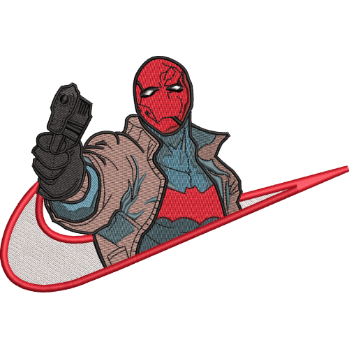 Файл вышивки Найк Красный колпак / NIKE DC RED HOOD