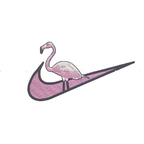 Файл вышивки Nike Фламинго