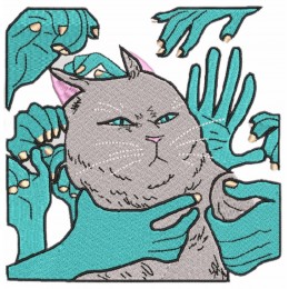 Кот и инопланетные руки