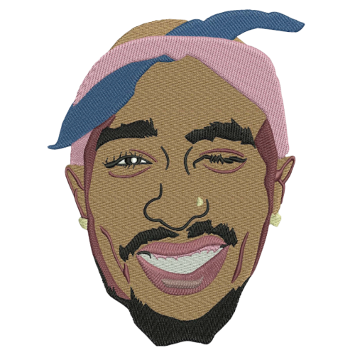 Файл вышивки Тупак 2pac