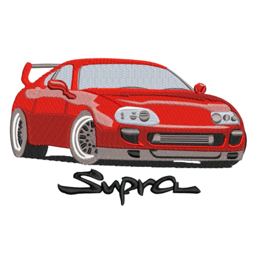 Файл вышивки Машина Супра Supra