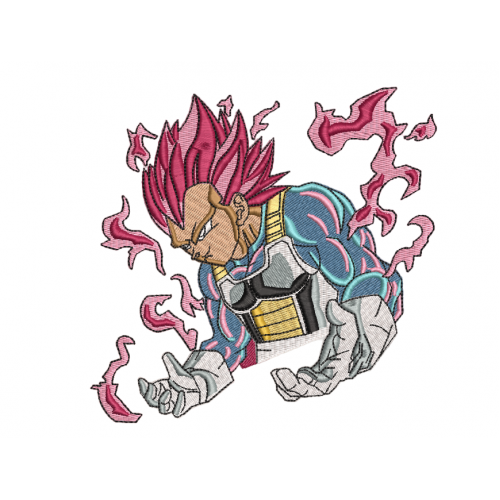 Файл вышивки VEGETA ULTRA из Dragon Ball