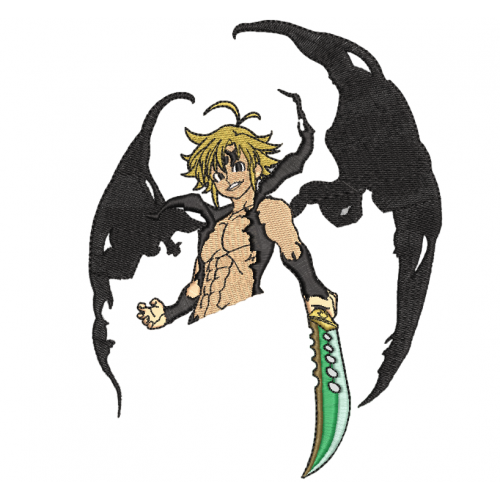 Файл вышивки Meliodas из Nanatsu no Taizai