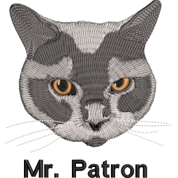 Серый кот "Патрон"