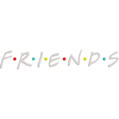 Файл вышивки Friends logo