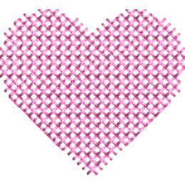 Сердце розовое