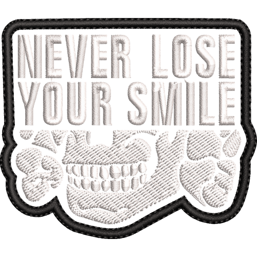 Файл вышивки Never lose your smile