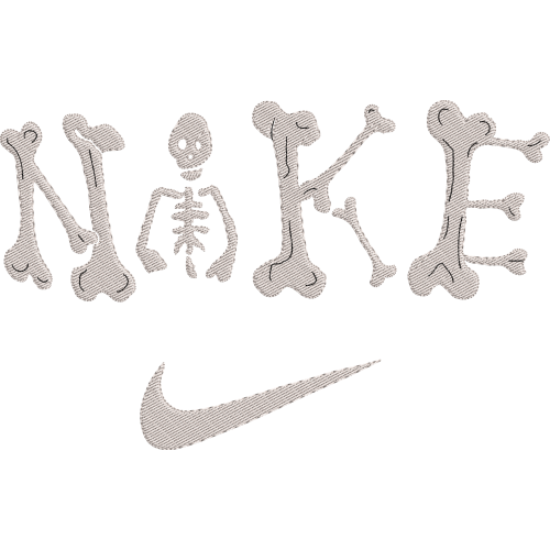 Файл вышивки Скелет Nike