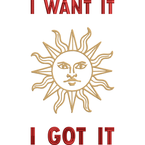 Файл вышивки Sun. I want it