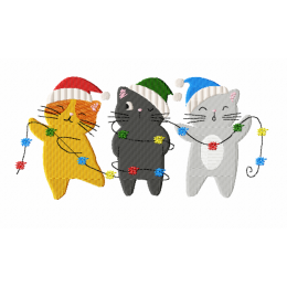 Новогодние котики/ новый год/кот/котики