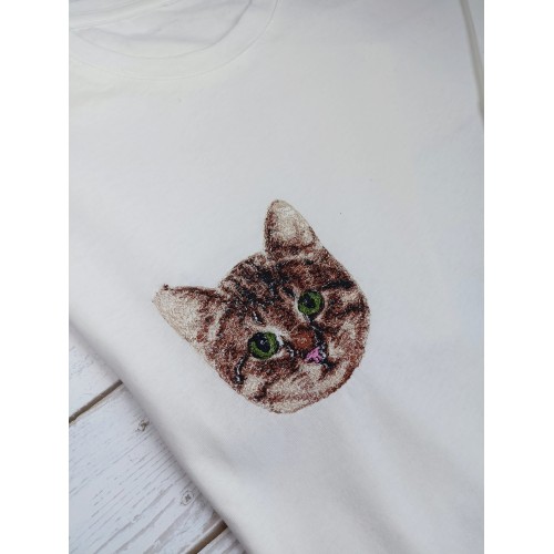 Файл вышивки Котенок / кот / кошка / фото вышивка 