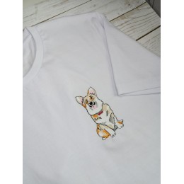 Файл вышивки корги / собака