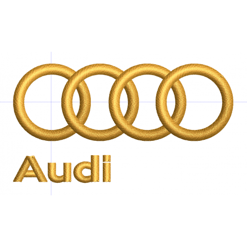 Файл вышивки Audi Кольца 2см