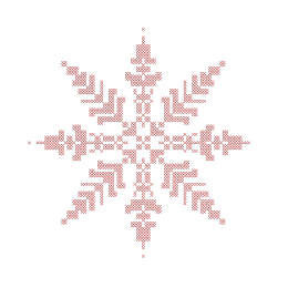 Снежинка крестик №1