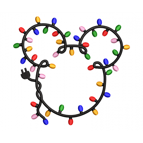 Файл вышивки Микки Маус Гирлянда