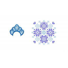Набор для игрушки (кокошник и снежинка)
